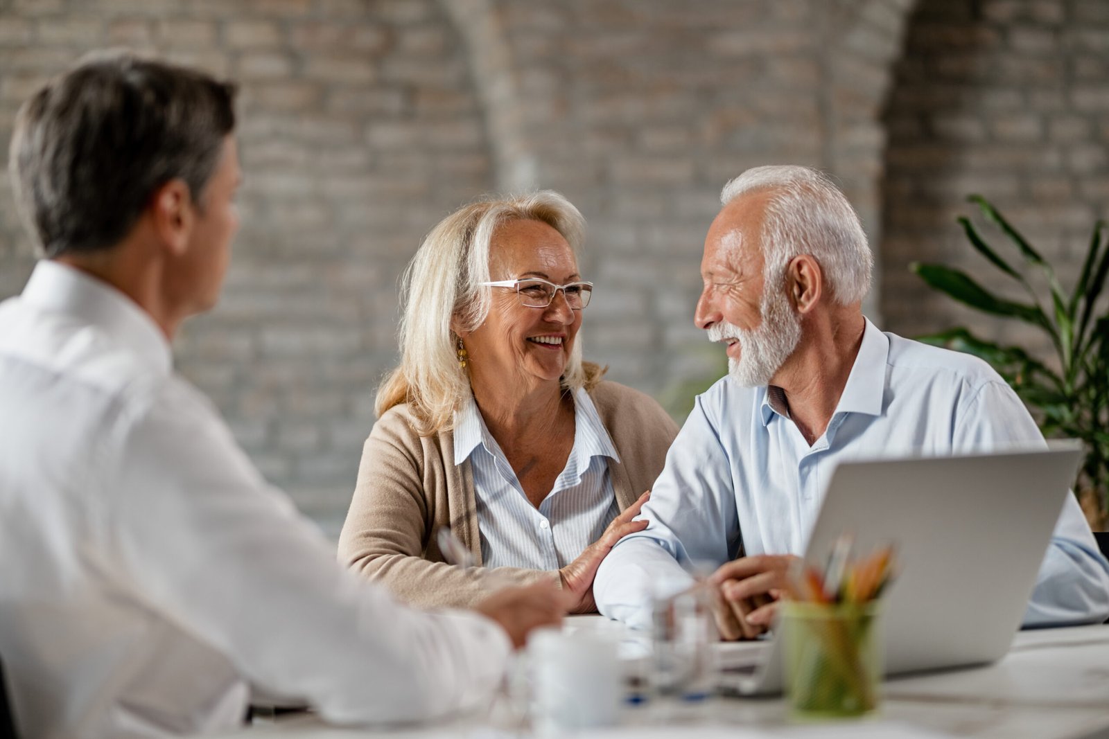 Bingham-Law-Group-Preston-2 Older Couple Smiling at Each Other